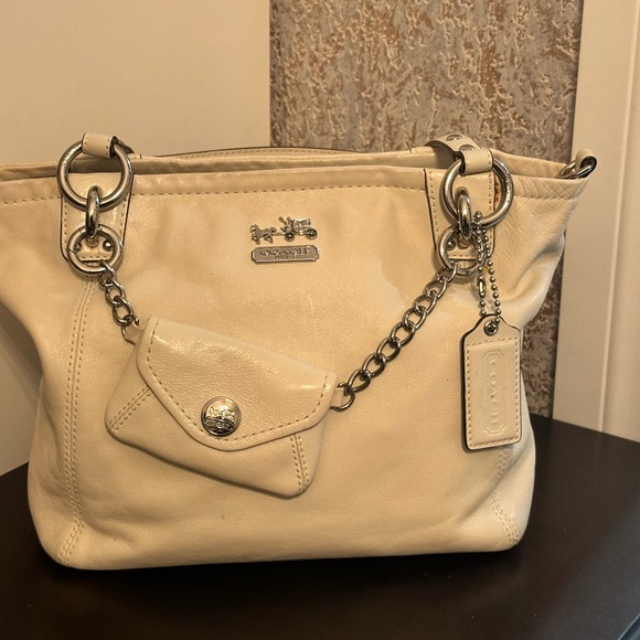 Coach Handbags - Coach Shoulder Bag Tote Madison Cream 14829 Mini Pouch From Japan